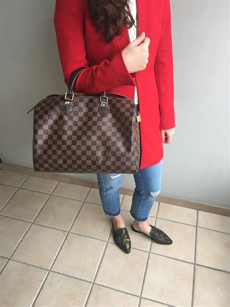 lv speedy b 35 review|Lv speedy 35 with strap.